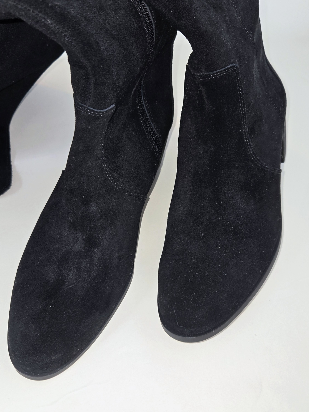 CORSO COMO Women's Black Suede Over-the-Knee Boots with Low Block Heel WOMENS  9 - Picture 5 of 11